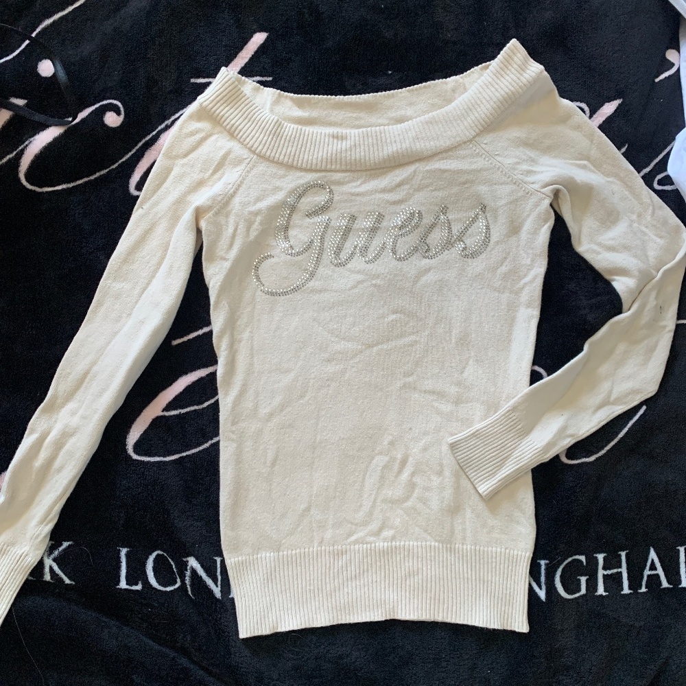 Vintage guess off shoulder top